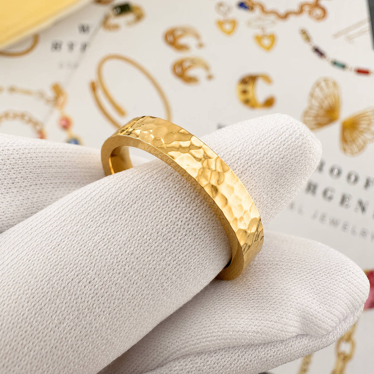 PVD Gold-Plated Stainless Steel Ring - Intensity