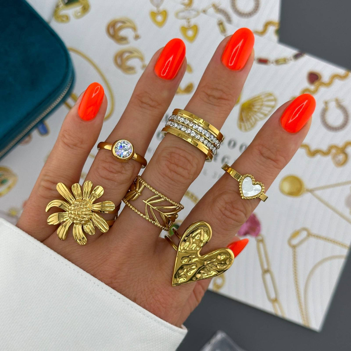 PVD Gold-Plated Stainless Steel Ring - Intensity