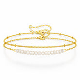 PVD Gold-Plated Steel Bracelet with Freshwater Pearl - Intensity