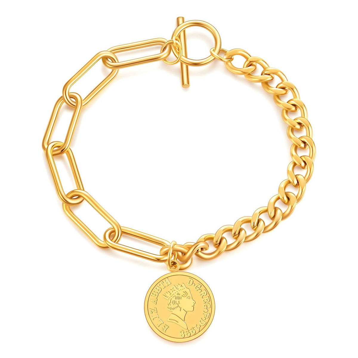 PVD Gold-Plated Stainless Steel Bracelet - Intensity