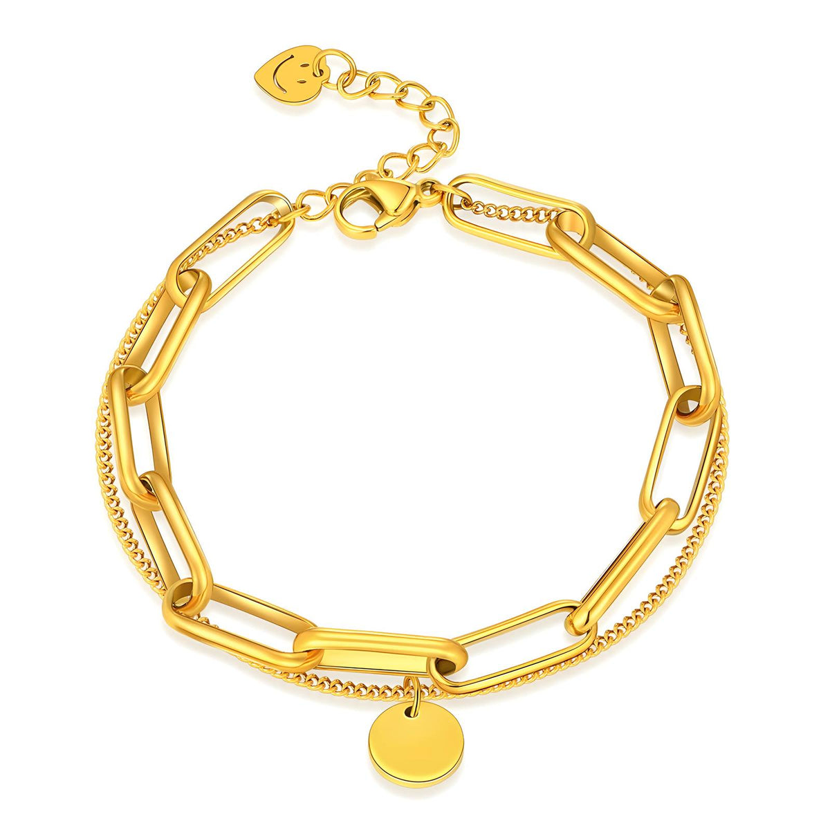 PVD Gold-Plated Stainless Steel Bracelet - Intensity