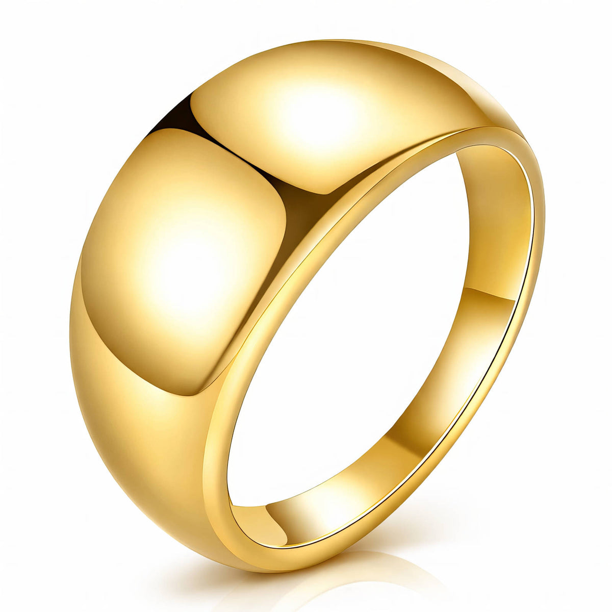 PVD Gold-Plated Stainless Steel Ring - Intensity