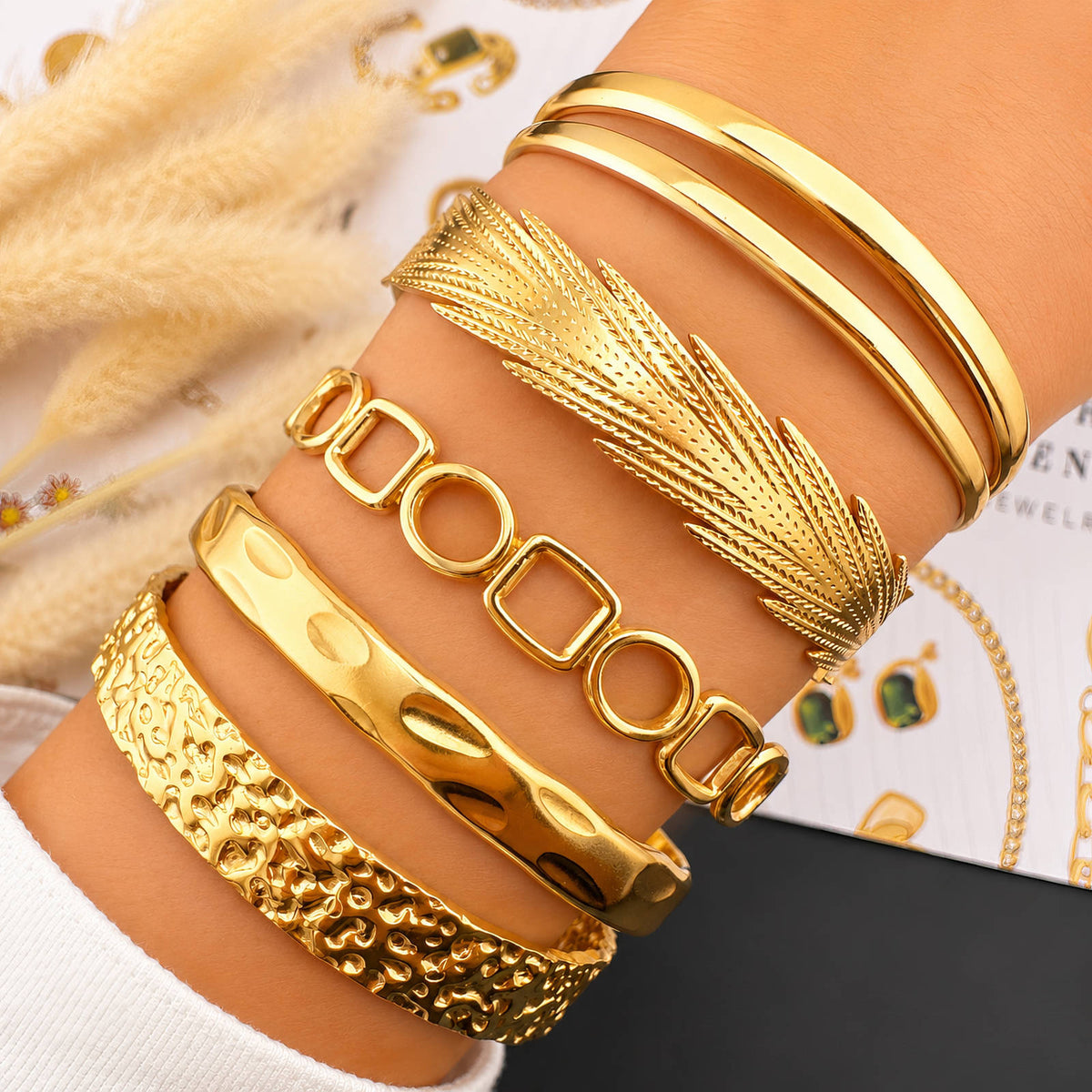 PVD Gold-Plated Stainless Steel Bracelet - Intensity