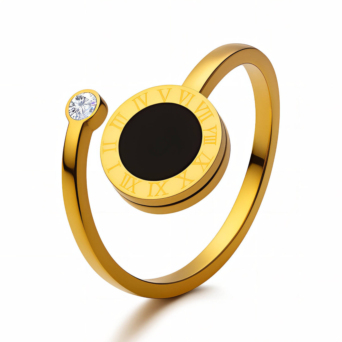 PVD Gold-Plated Stainless Steel Ring - Intensity