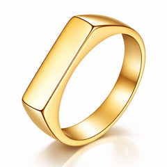 PVD Gold-Plated Stainless Steel Ring - Intensity