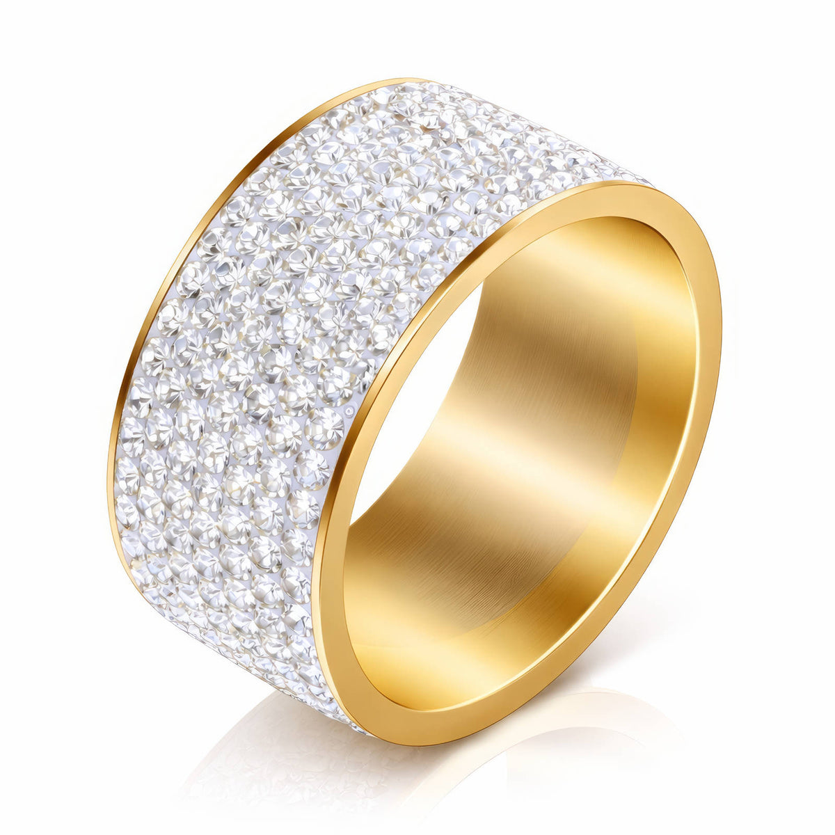 PVD Gold-Plated Stainless Steel Ring - Intensity
