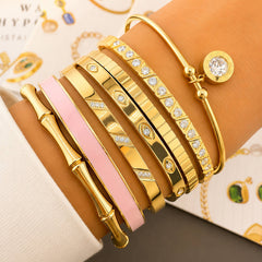 PVD Gold-Plated Stainless Steel Bracelet - Intensity