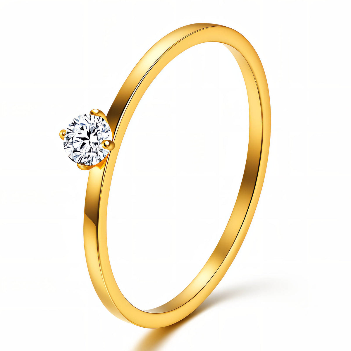 PVD Gold-Plated Stainless Steel Ring - Intensity