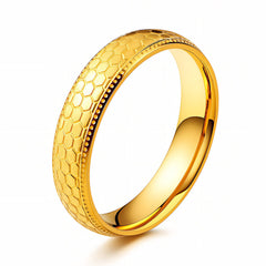 PVD Gold-Plated Stainless Steel Ring - Intensity