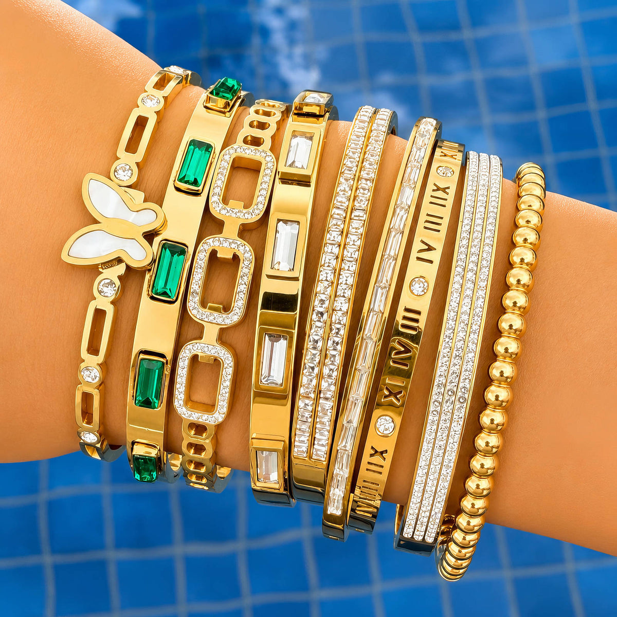 PVD Gold-Plated Stainless Steel Bracelet - Intensity