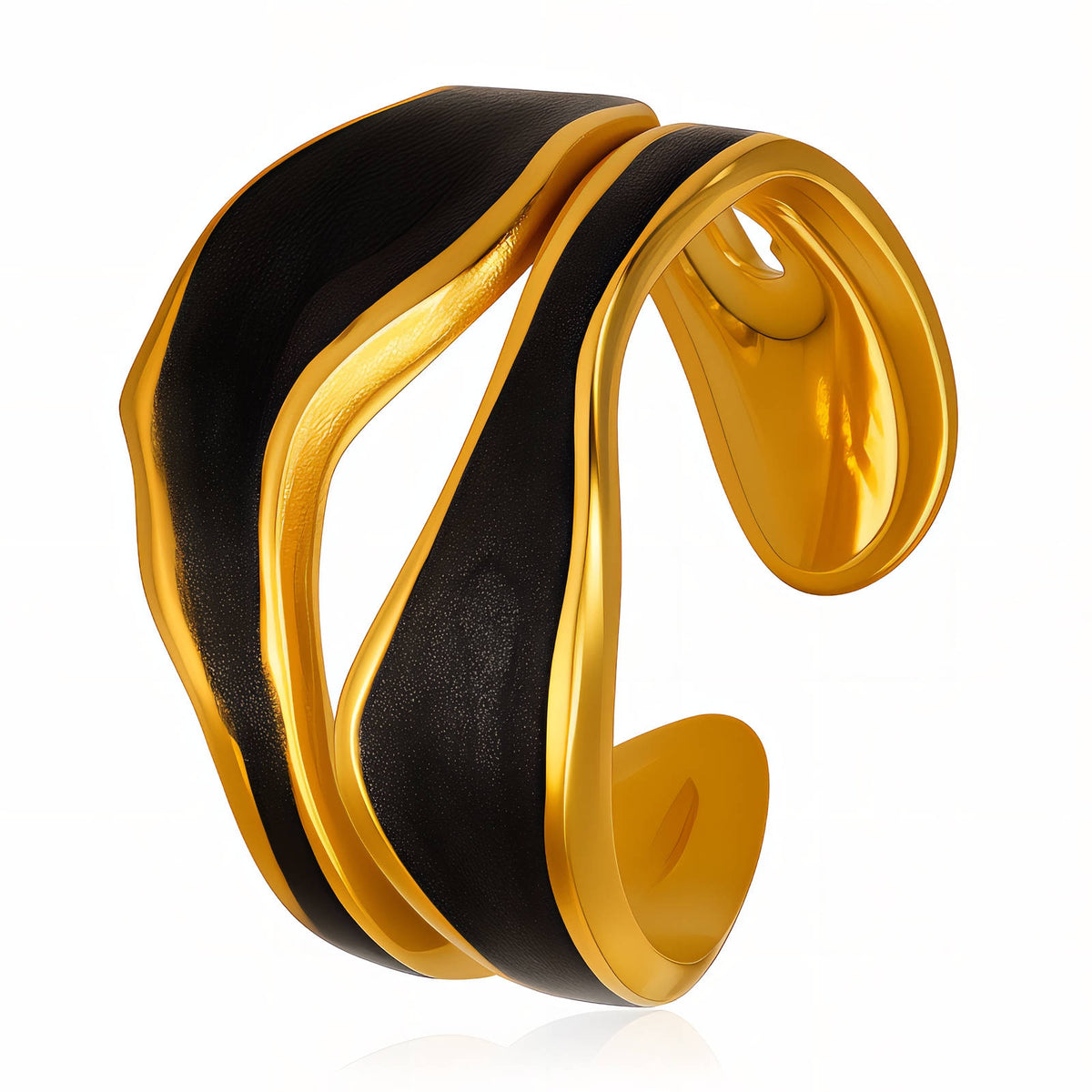 PVD Gold-Plated Stainless Steel Ring - Intensity