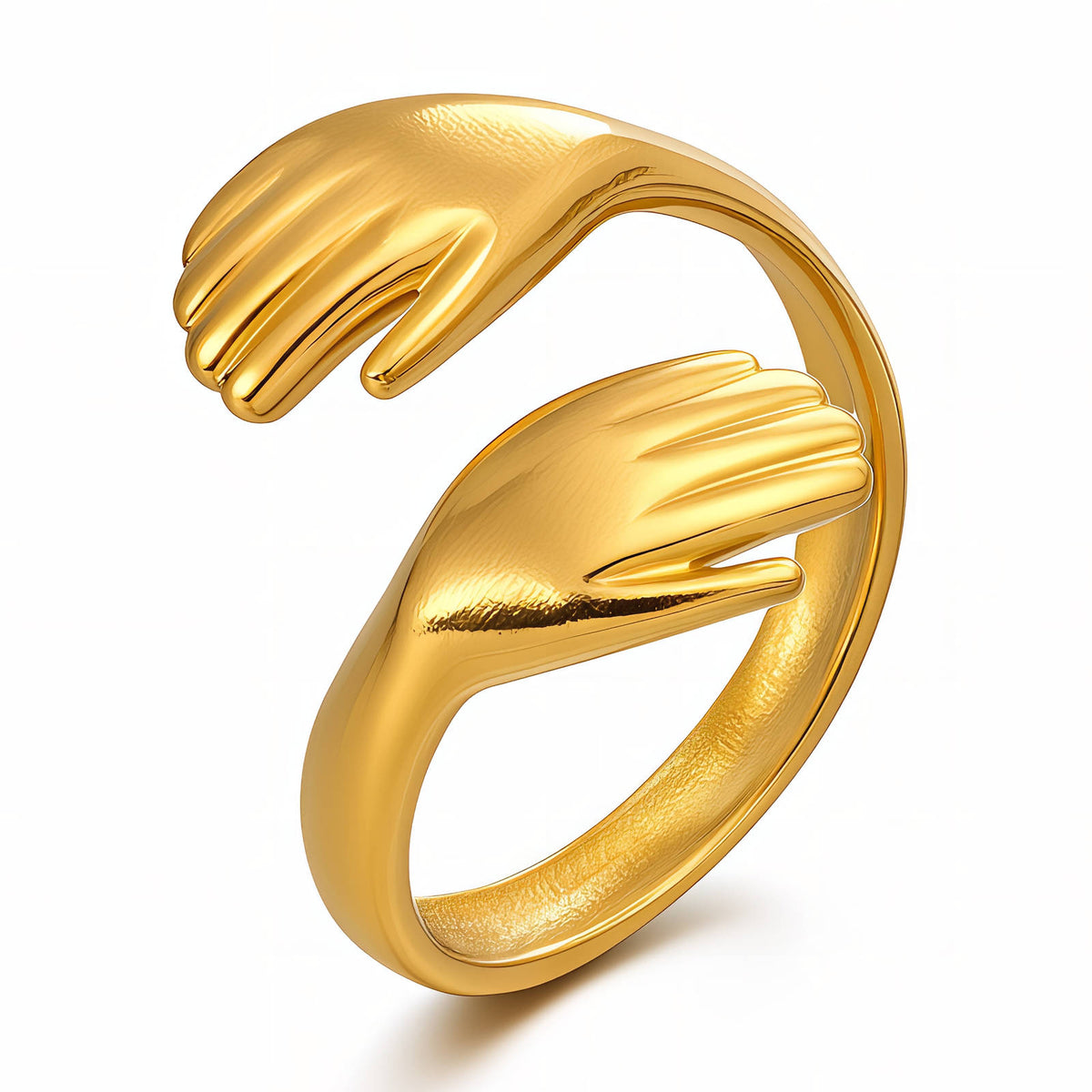 PVD Gold-Plated Stainless Steel Ring - Intensity