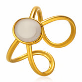 PVD Gold-Plated Stainless Steel Ring - Intensity