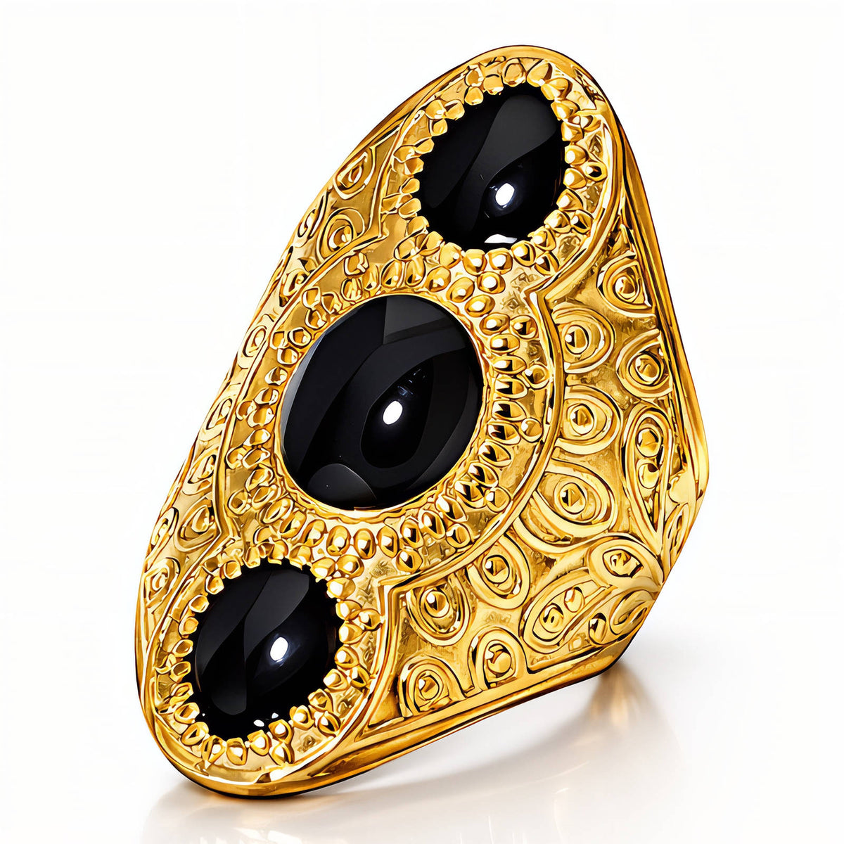 PVD Gold-Plated Stainless Steel Ring - Intensity