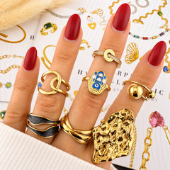 PVD Gold-Plated Stainless Steel Ring - Intensity
