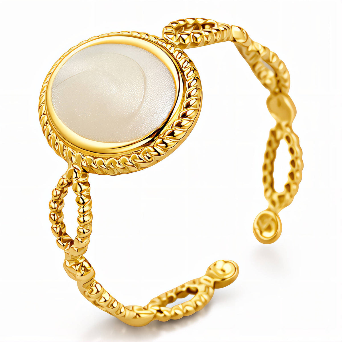 PVD Gold-Plated Stainless Steel Ring - Intensity