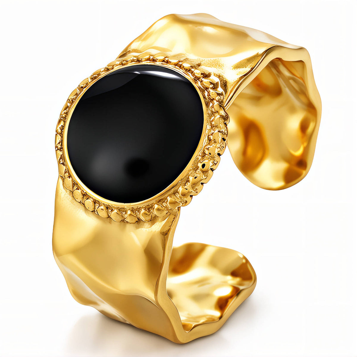 PVD Gold-Plated Stainless Steel Ring - Intensity