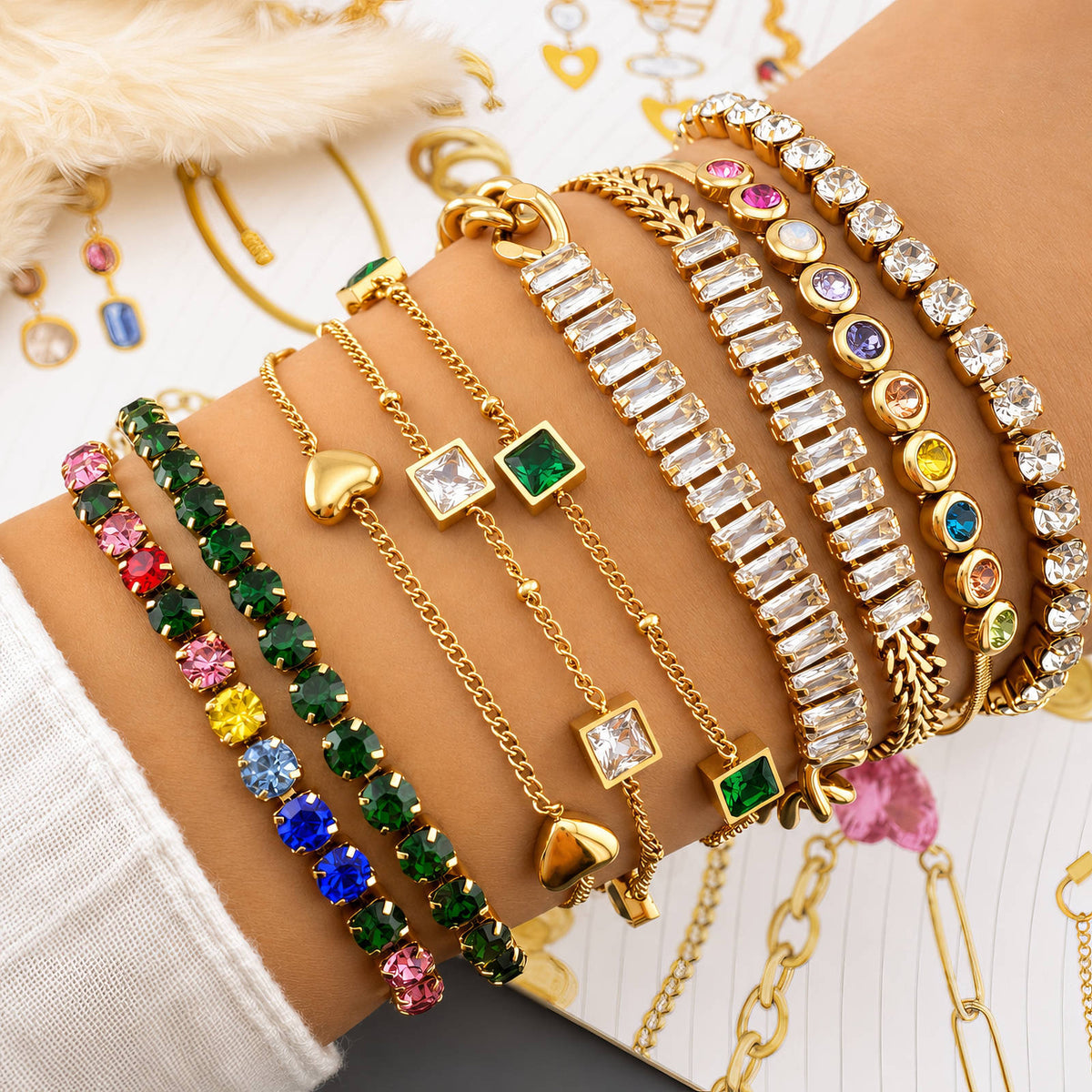 PVD Gold-Plated Stainless Steel Bracelet - Intensity