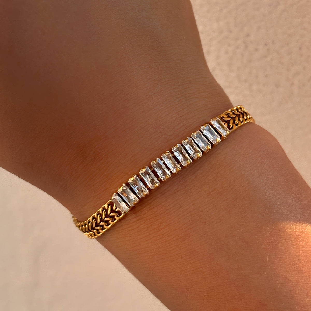 PVD Gold-Plated Stainless Steel Bracelet - Intensity