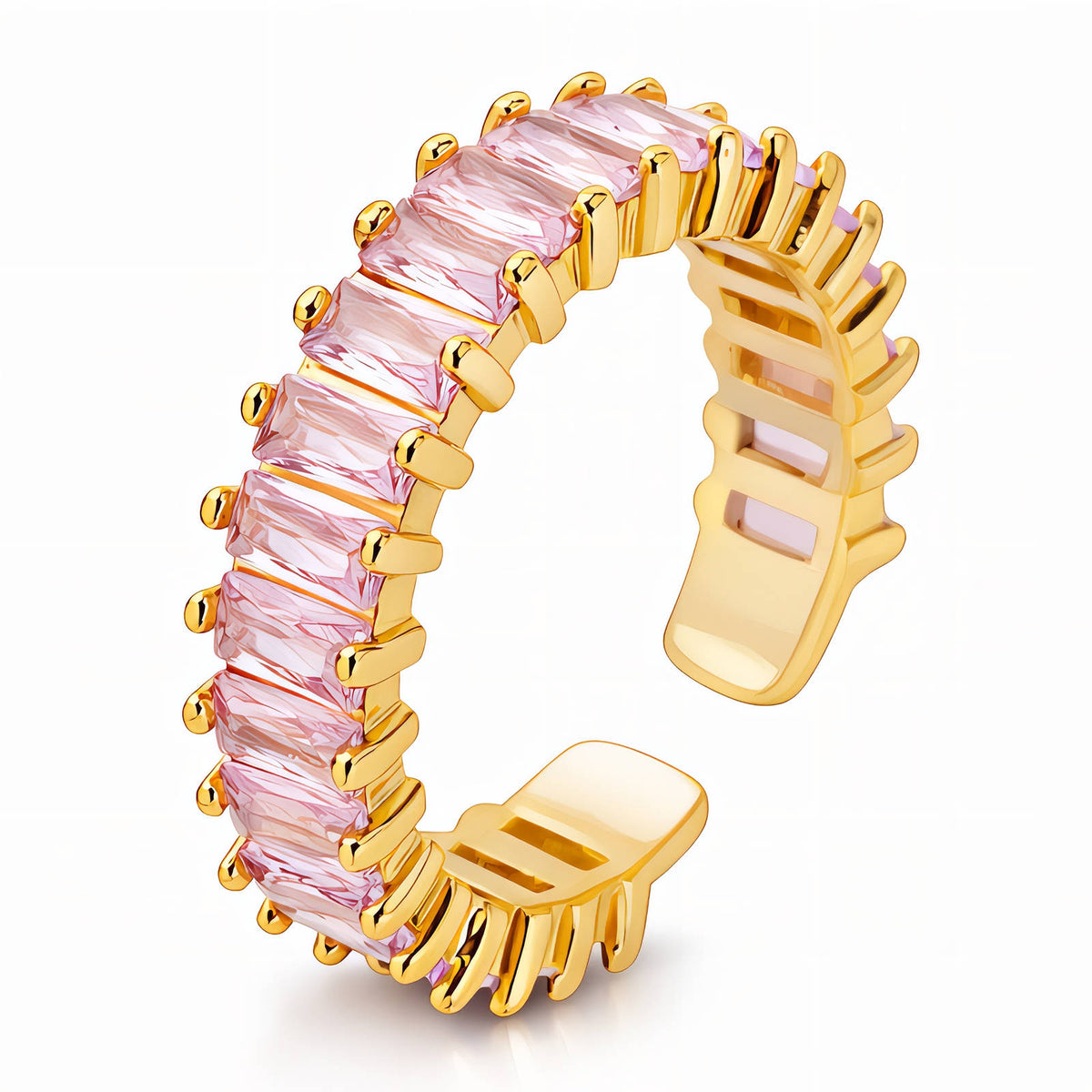 PVD Gold-Plated Stainless Steel Ring - Intensity