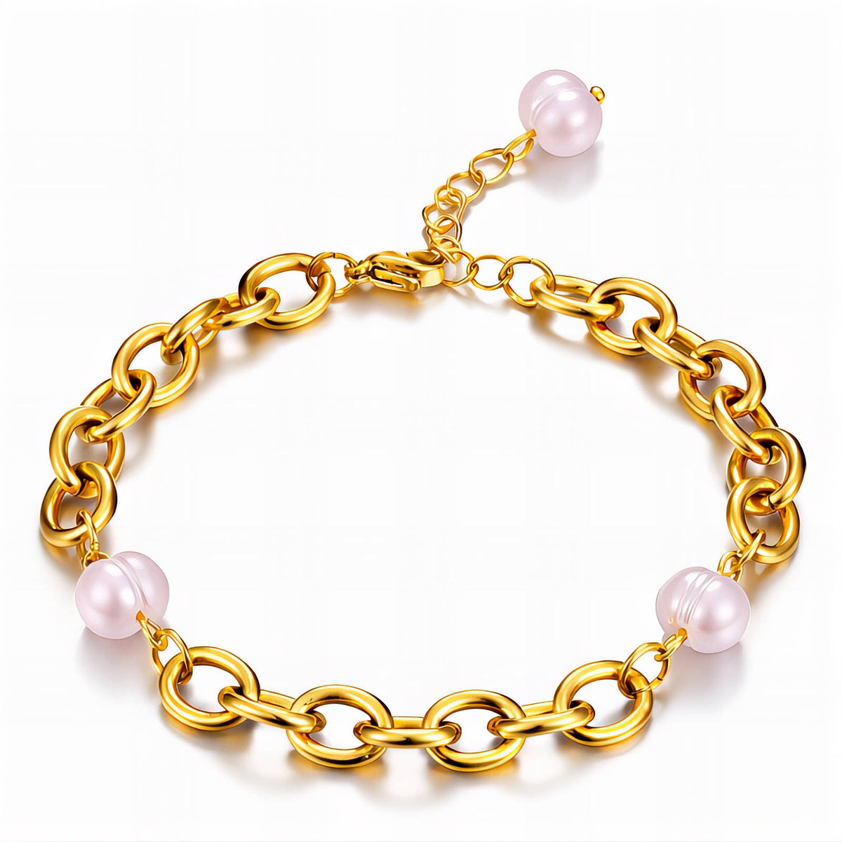 PVD Gold-Plated Stainless Steel Bracelet - Intensity