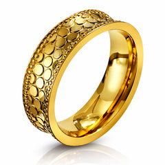 PVD Gold-Plated Stainless Steel Ring - Intensity