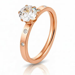 PVD Gold-Plated Stainless Steel Ring - Intensity