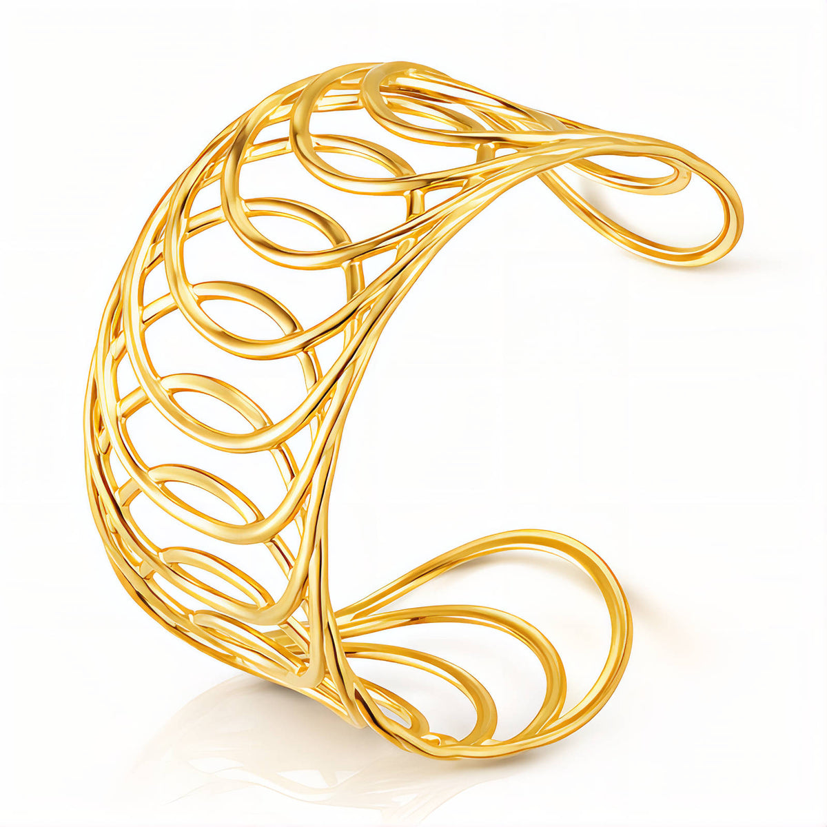 PVD Gold-Plated Stainless Steel Bracelet - Intensity
