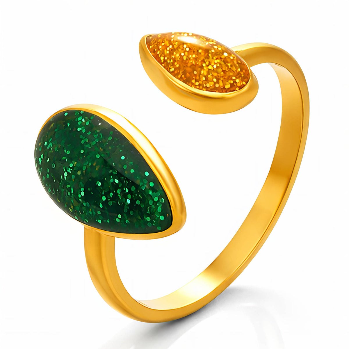PVD Gold-Plated Stainless Steel Ring - Intensity