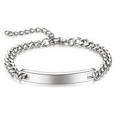 Engraving-ready Men's Stainless Steel Bracelet - Prime Code