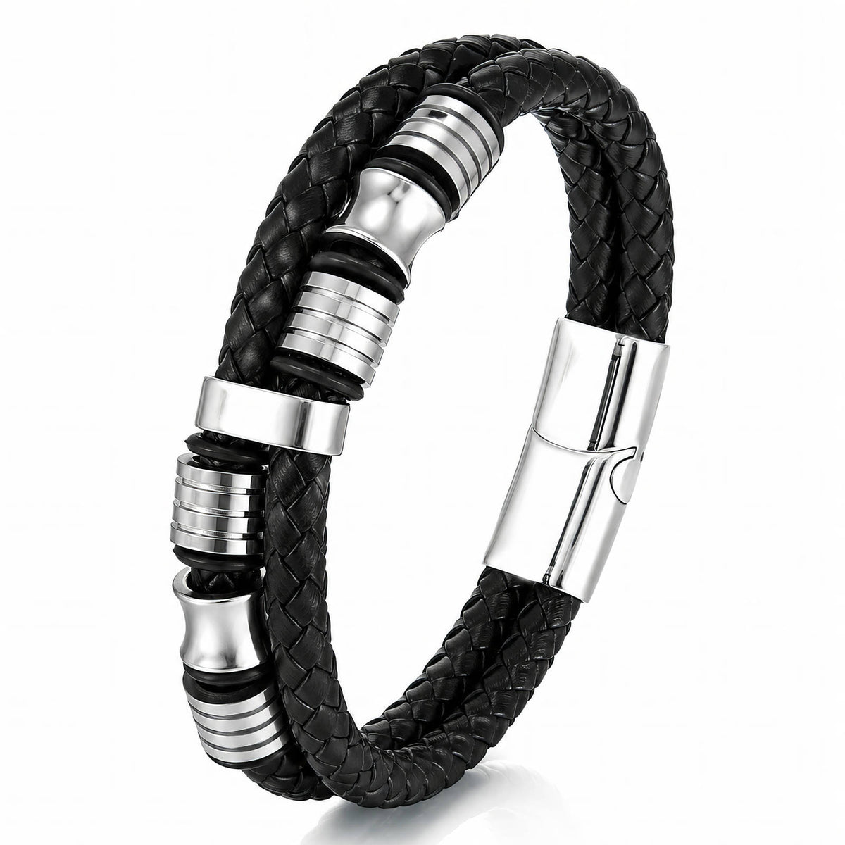Men's Leather Bracelet - Prime Code