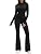 BERLOOK Workout Sets for Women 2 Piece Zip Up Hooded Jacket Flared Pants