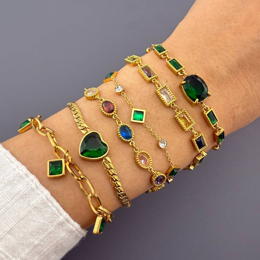 PVD Gold-Plated Stainless Steel Bracelet - Intensity