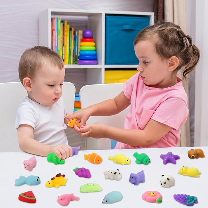 30 Pack Squishy Toys, Kawaii Squishies Party Favors for Kids 4-8 8-12 Treasure Box Toys for Classroom Birthday