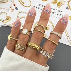 PVD Gold-Plated Stainless Steel Ring - Intensity