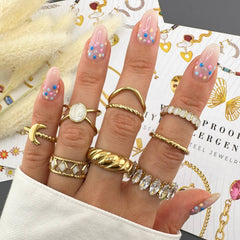 PVD Gold-Plated Stainless Steel Ring - Intensity