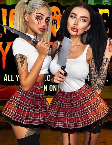 ADOME Lingerie for Women Sexy Schoolgirl Costume 0utfit Lingerie Set