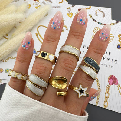 PVD Gold-Plated Stainless Steel Ring - Intensity