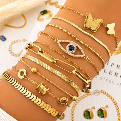 PVD Gold-Plated Stainless Steel Bracelet - Intensity