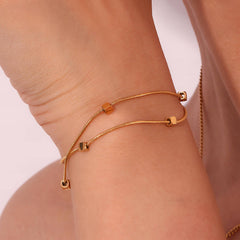 PVD Gold-Plated Stainless Steel Bracelet - Intensity
