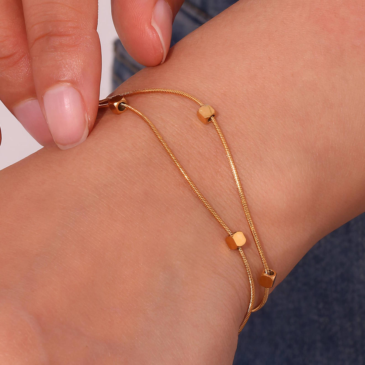 PVD Gold-Plated Stainless Steel Bracelet - Intensity