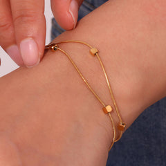 PVD Gold-Plated Stainless Steel Bracelet - Intensity