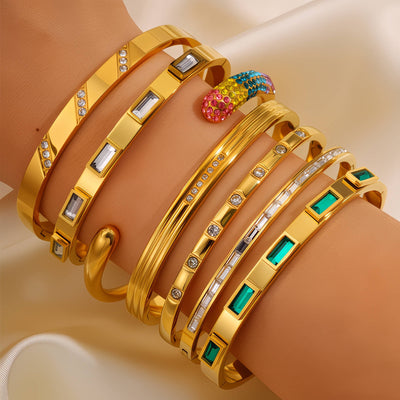 PVD Gold-Plated Stainless Steel Bracelet - Intensity