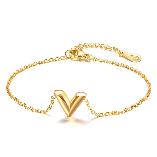 V PVD Gold-Plated Stainless Steel Bracelet - Intensity