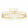 Cross PVD Gold-Plated Stainless Steel Bracelet - Intensity