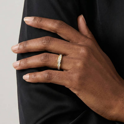 PVD Gold-Plated Stainless Steel Ring - Intensity