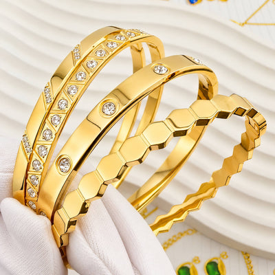 PVD Gold-Plated Stainless Steel Bracelet - Intensity