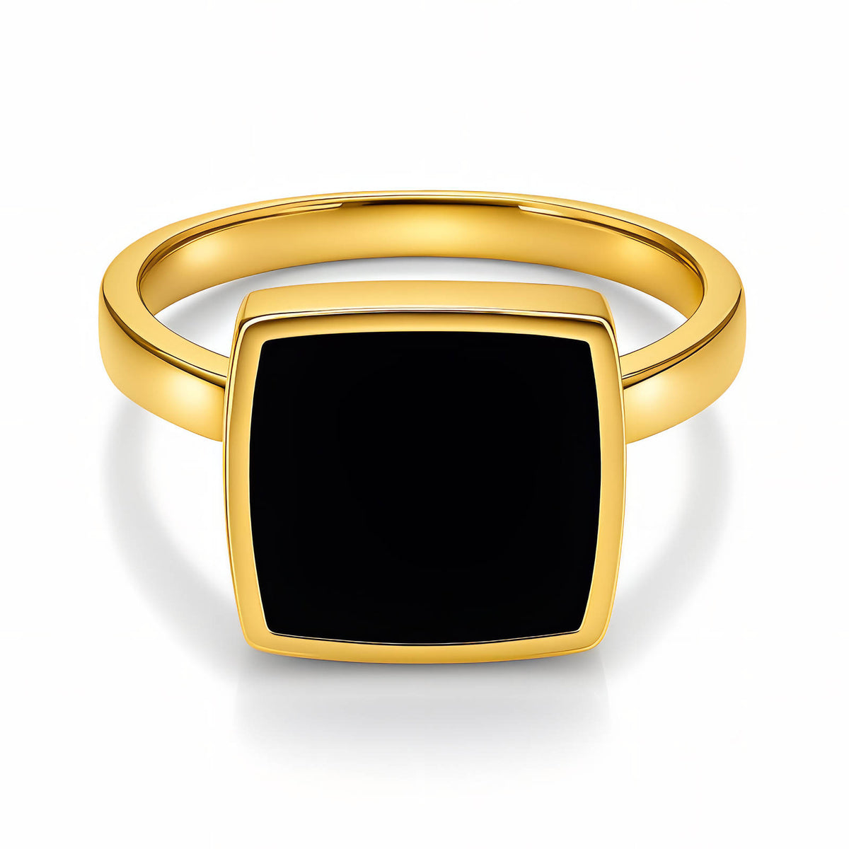 PVD Gold-Plated Stainless Steel Ring - Intensity