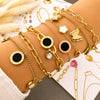 Butterflies PVD Gold-Plated Steel Bracelet - Intensity