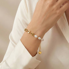 PVD Gold-Plated Stainless Steel Bracelet - Intensity